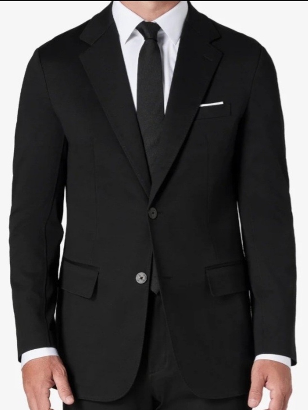XSuit 8 Way Stretch Tech Knit 2 Button XJacket 5.0 48L Tailored Black BNWT $429